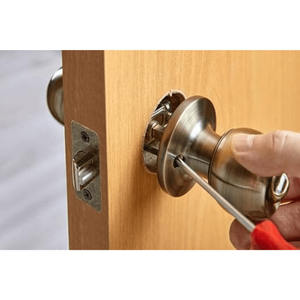 ProGrip Front Door Knob Lockset with Key – Ball Style Entry Door Handle (Stainless Steel) - Image 5