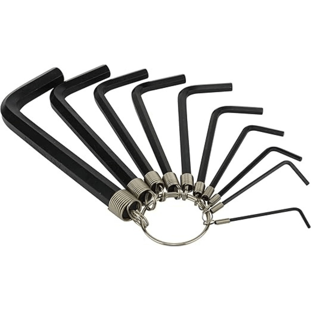 Stanley 10-Piece Allen Wrench Set with Ring (STMT69213-8), Black/Yellow