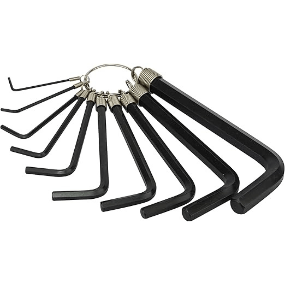 Stanley 10-Piece Allen Wrench Set with Ring (STMT69213-8), Black/Yellow - Image 2