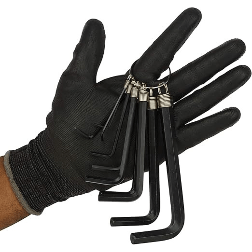Stanley 10-Piece Allen Wrench Set with Ring (STMT69213-8), Black/Yellow - Image 4
