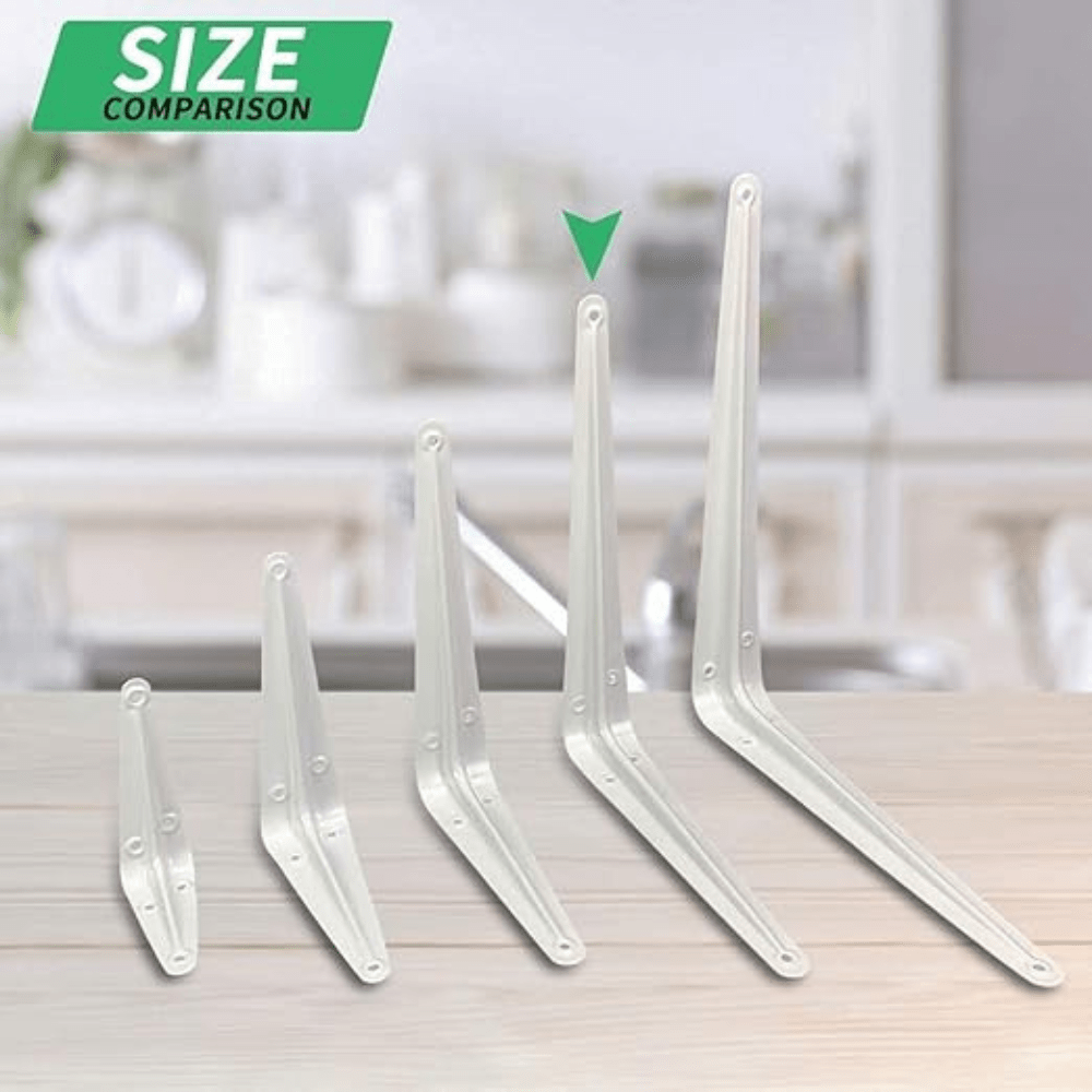 ProGrip White Shelf Brackets 8" x 10" Inch (24 pcs) - Image 5