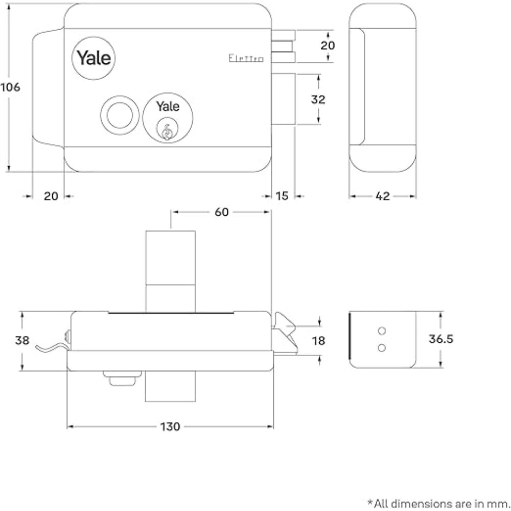 Yale Electric Rim Lock - Image 6