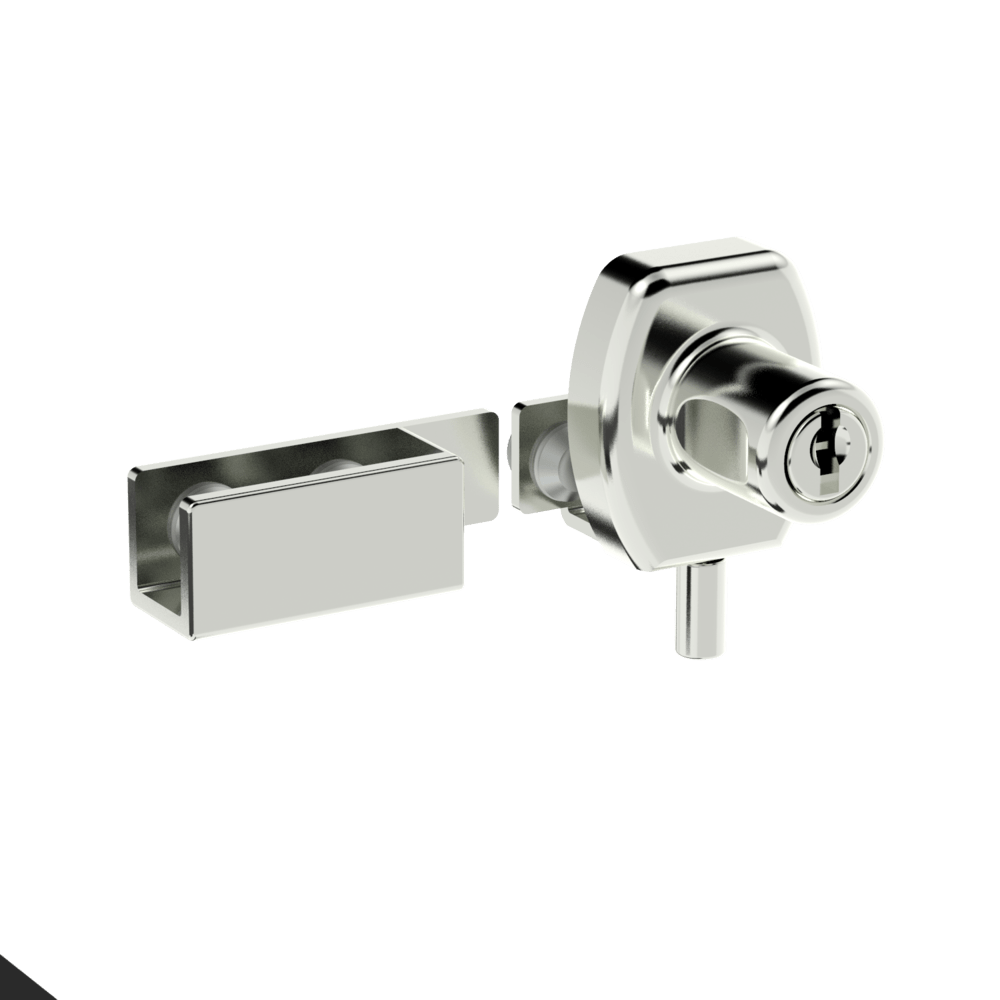 Armstrong Ultra Small Glass Cabinet Lock 407S-2 - Image 2