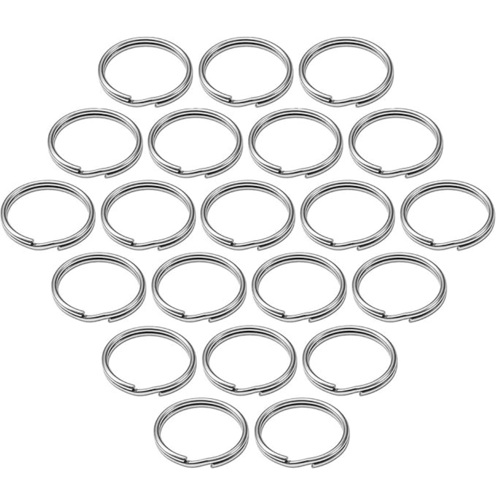 ProGrip Steel Key Ring 1" Nickel (100 Per Box)