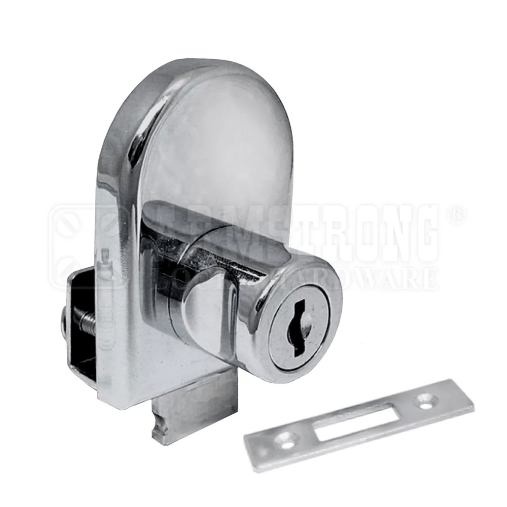 Armstrong Cabinet Single Swinging Glass Door Lock 408