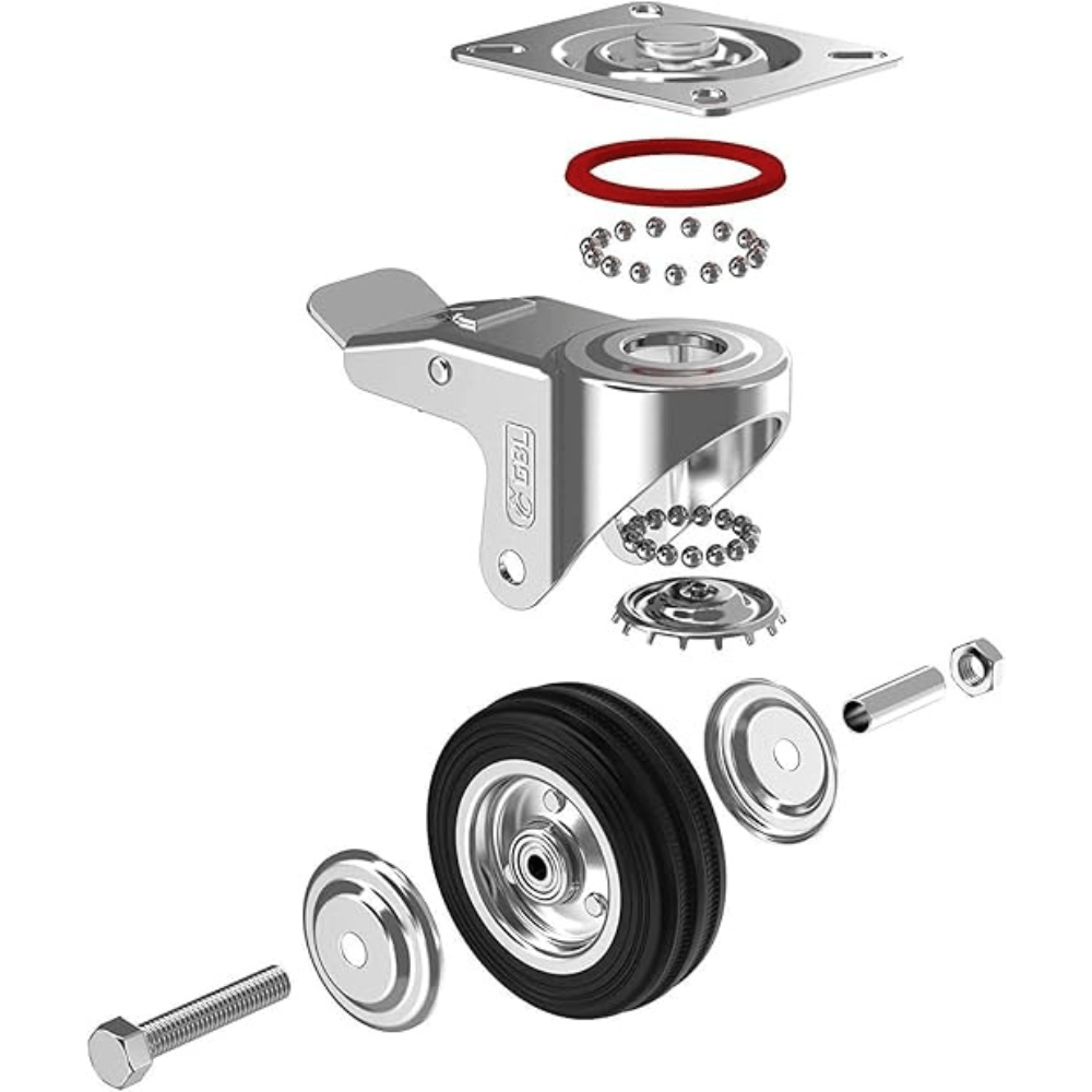 ProGrip Heavy Duty Caster Wheels 3Inch - Image 5