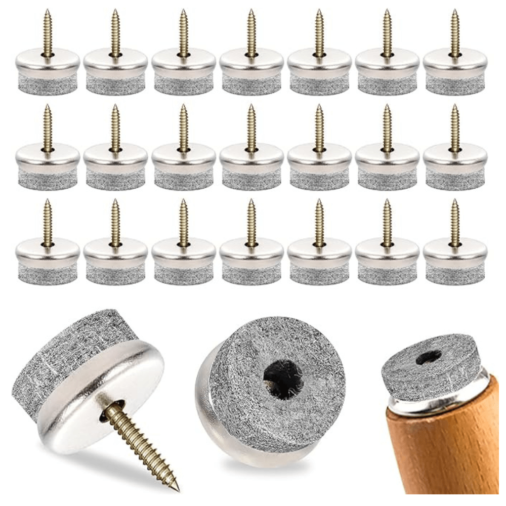 ProGrip Furniture Felt Glide Screws Grey