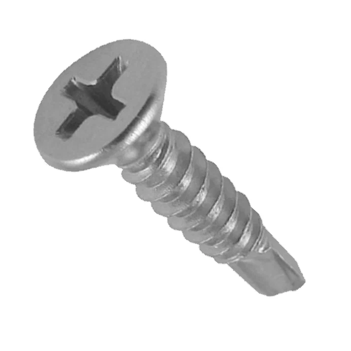 TUF-FIX SDSCSKZ SELF DRILLING COUNTERSUNK HEAD ZINC PLATED SCREWS