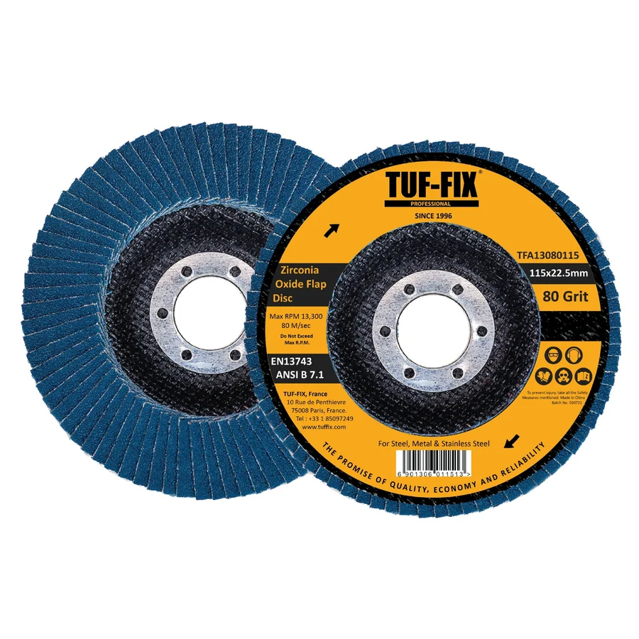 TUF-FIX TFA13 ZIRCONIUM OXIDE FLAP DISC